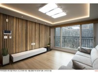 2019.1 [시공갤러리] [ 탄화목 ] 빌라인테리어 거실 아트월로 시공된 탄화목 믹스 시리즈 6.jpg